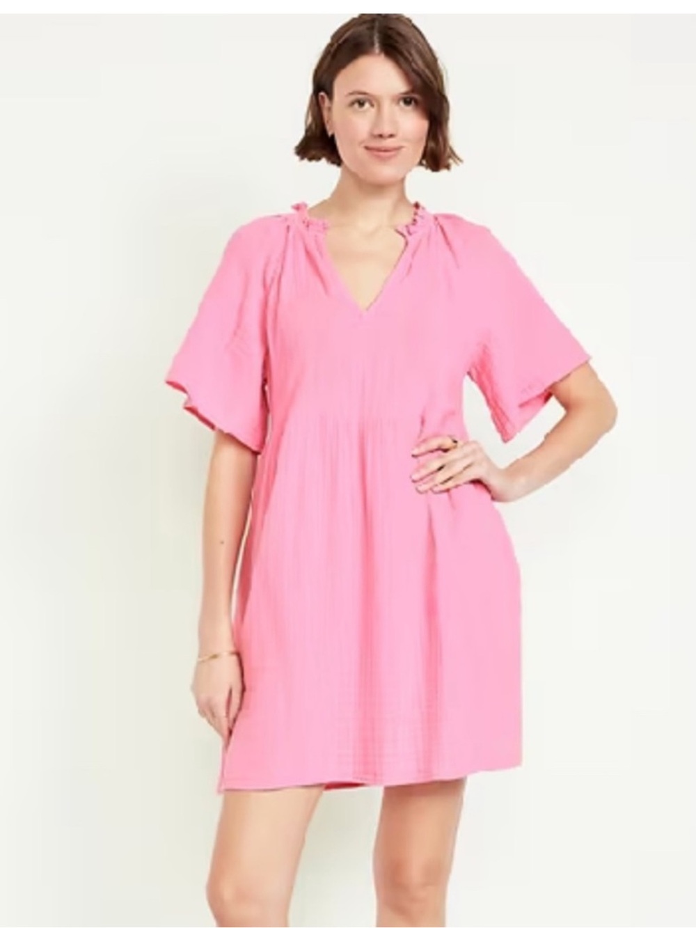 Old Navy Pink Gauze Dress S NWT